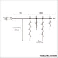 1008 LED Waterfall Icicle Light - White - Johnny Boy