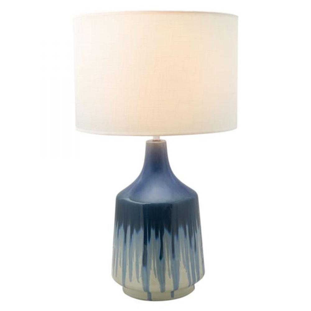 Martha Ceramic Table Lamp Blue - Johnny Boy