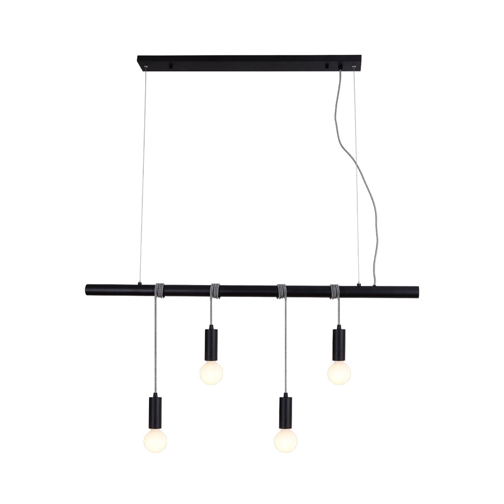 Bikkel 4 Lights Pendant Light - Black - Johnny Boy