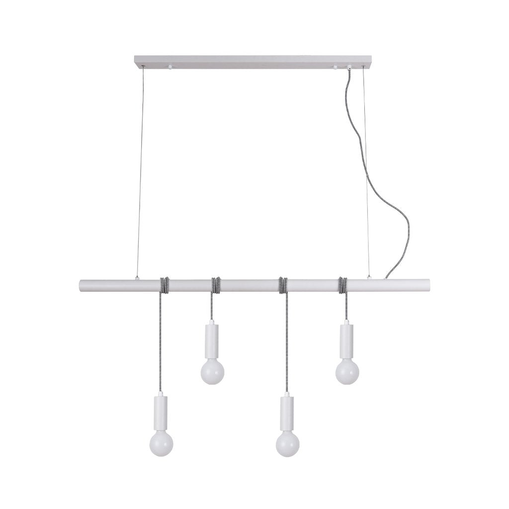 Bikkel 4 Lights Pendant Light - White - Johnny Boy