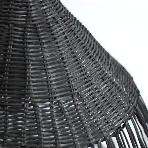 Shanen Rattan Pendant Light - Black - Johnny Boy