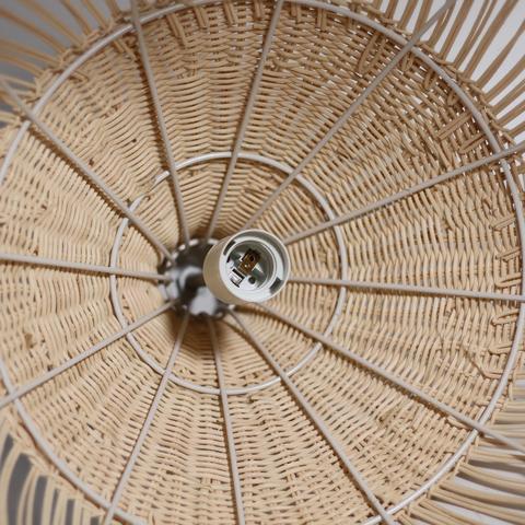 Shanen Rattan Pendant Light - White - Johnny Boy