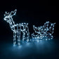 Solar Dual colour LED Reindeer and Sleigh - Johnny Boy