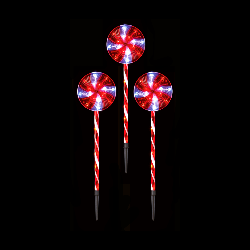 Set of 3 LED Lollipop Path Light - Johnny Boy