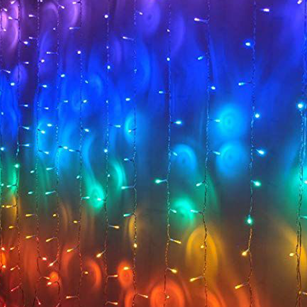 1.8 x 3m RGB Curtain Light with Music - Johnny Boy