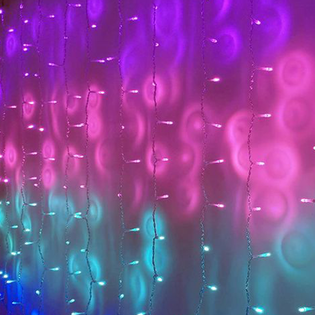 1.8 x 3m RGB Curtain Light with Music - Johnny Boy