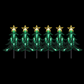 Set of 6 LED Tree Stakes Dual Power- Solar/Plugin - Johnny Boy