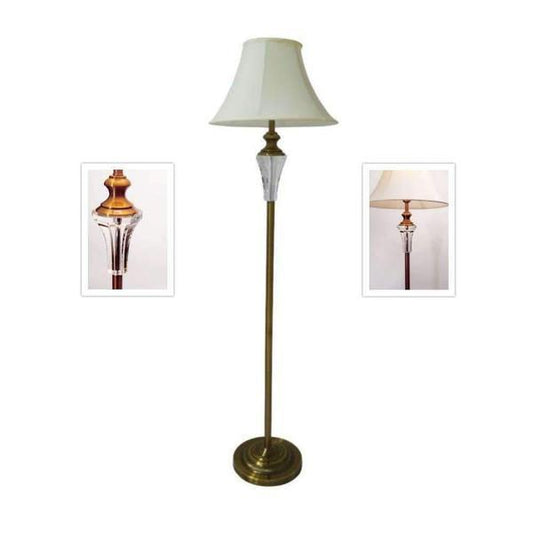 Vienna Crystal Brass Floor Lamp - Johnny Boy